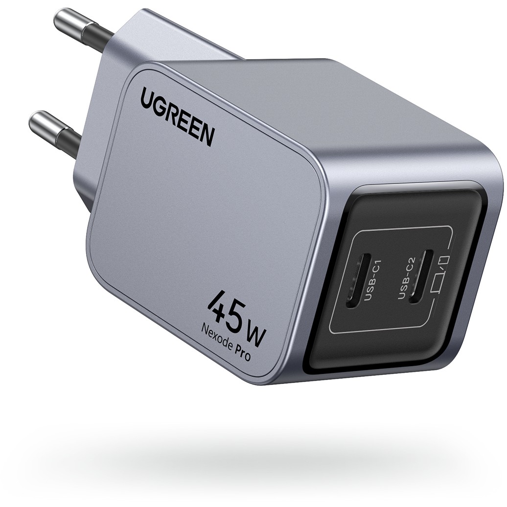 Adapter UGREEN Nexode Pro 45W me 2 Porta USB-C GaN / EU - Gri - Figura 3