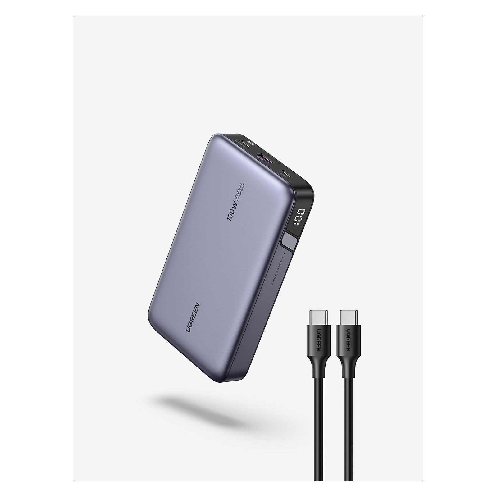 Powerbank Ugreen 20000mAh / PD 100W - Gri - Figura 3