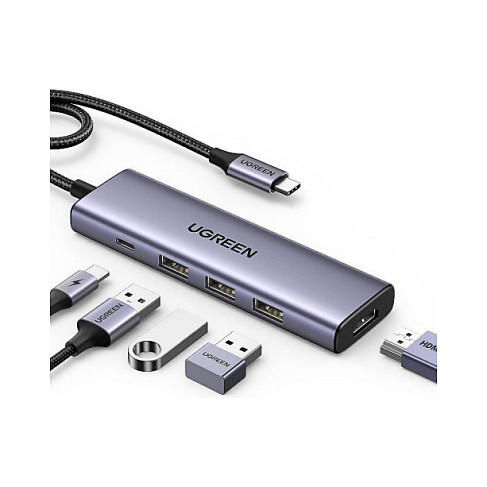 HUB UGREEN Revodok 5-in-1 / 4K HDMI / USB-C / 3x USB-A 3.0