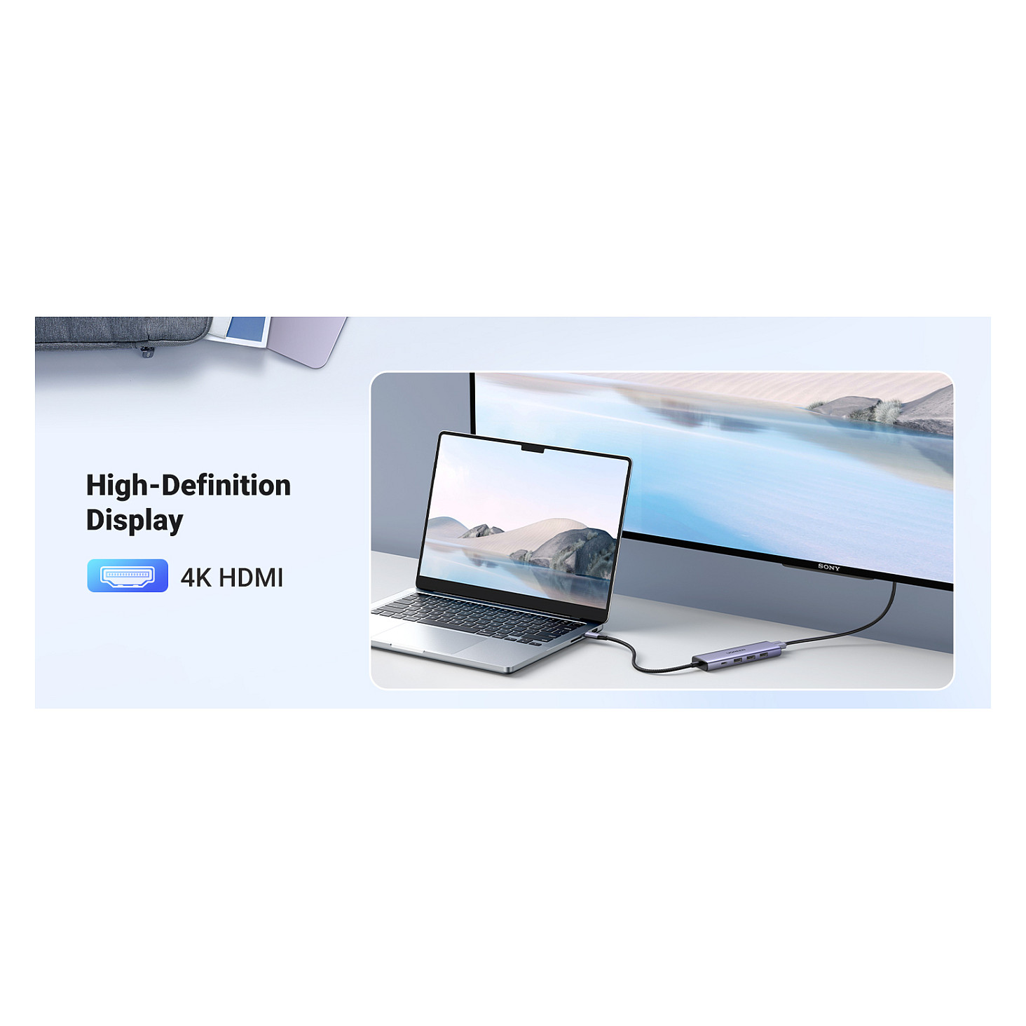 HUB UGREEN Revodok 5-in-1 / 4K HDMI / USB-C / 3x USB-A 3.0 - Figura 5