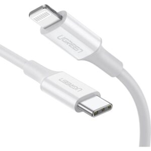 Kabllo USB UGREEN Lightning → Type‑C / 1 m – Bardhë
