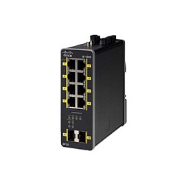 SCisco IE-1000-8P2S-LM Industrial Managed 8-Port Gigabit PoE+ Switch me 2x SFP DIN-Rail GUI Based