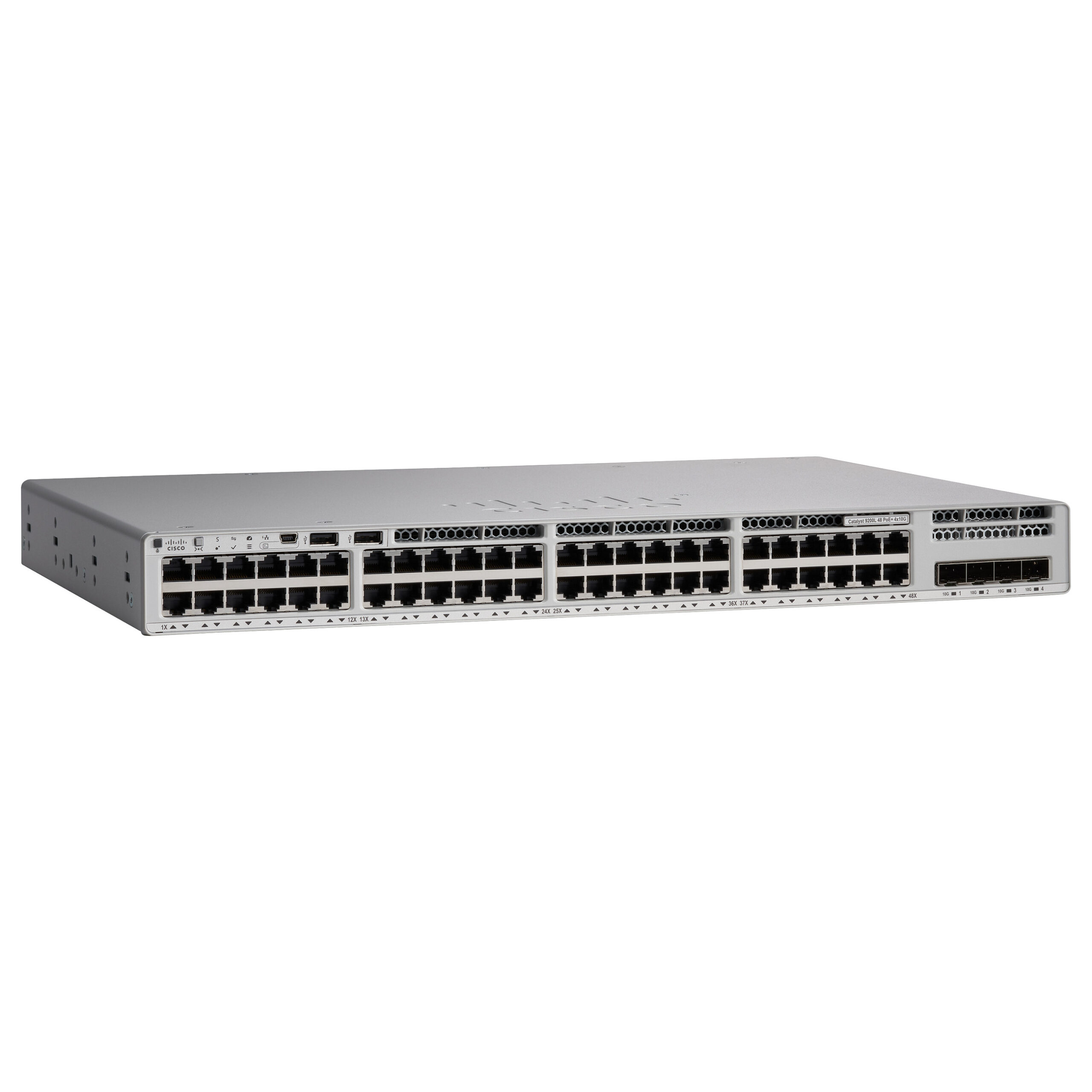 Cisco Catalyst C9200L-48P-4G-E 48-Port Gigabit PoE+ Managed Network Switch with 4x1G SFP Uplinks, StackWise-80 & Network Essentials License
