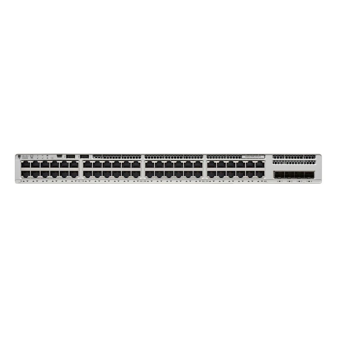 Cisco Catalyst C9200-48P-E 48-Port Gigabit PoE+ Managed Network Switch with Modular Uplinks, StackWise-160 & Network Essentials License