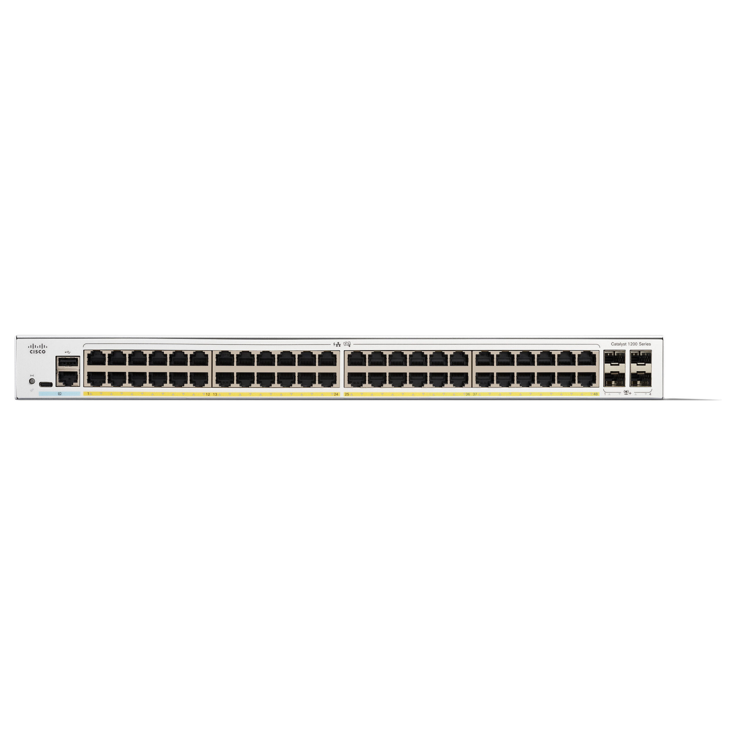 Cisco Catalyst C1200-48P-4G 48-Port Gigabit PoE+ Managed Switch me 4x 1G SFP Uplink 375W Rackmount SMB Network Switch - Figura 2