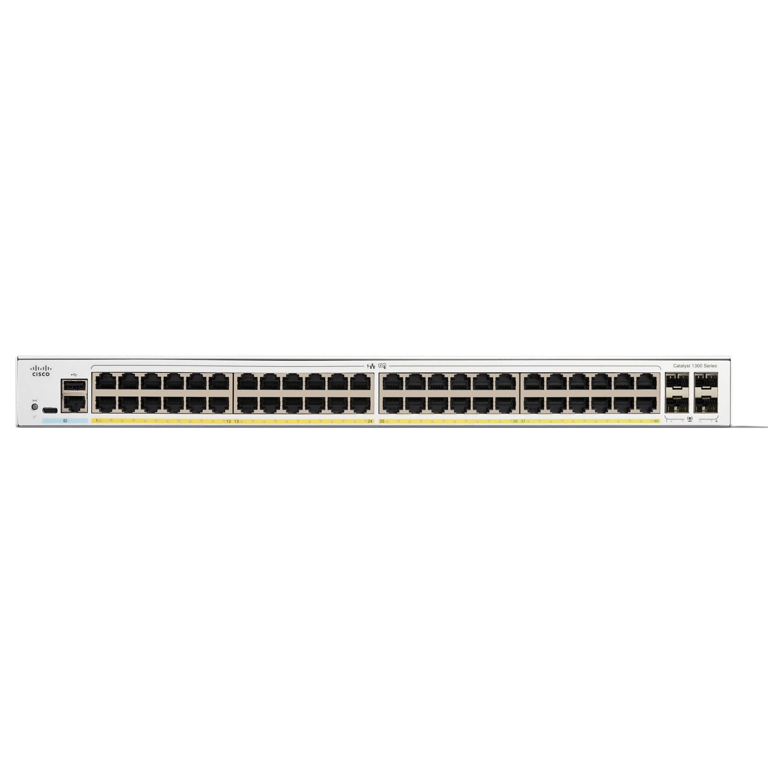 Cisco Catalyst C1300-48P-4G 48-Port Gigabit PoE+ Managed Switch me 4x 1G SFP Uplink 370W Rackmount Business Network Switch - Figura 2