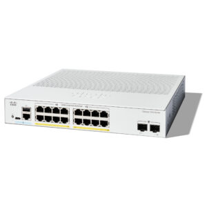 Cisco Catalyst C1200-16P-2G 16-Port Gigabit PoE+ Managed Switch me 2x SFP Uplink 120W Rackmount SMB Network Switch