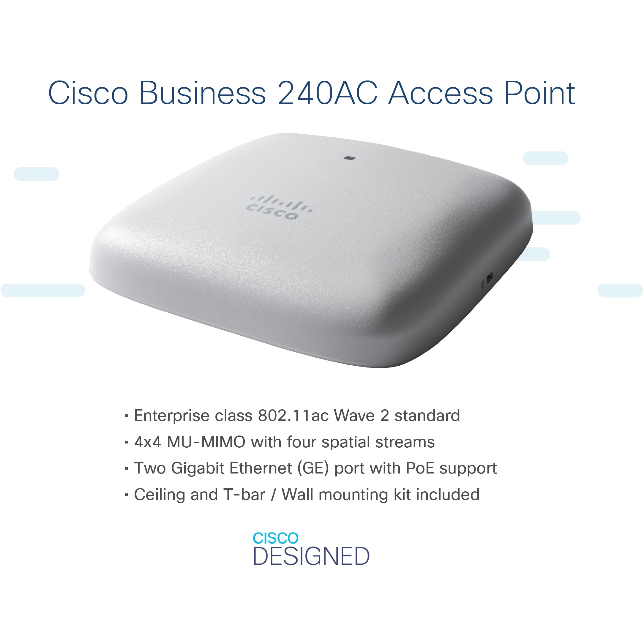 Access Point Cisco CBW240AC 802.11AC 4x4 Wave 2 – Bardhë - Figura 4