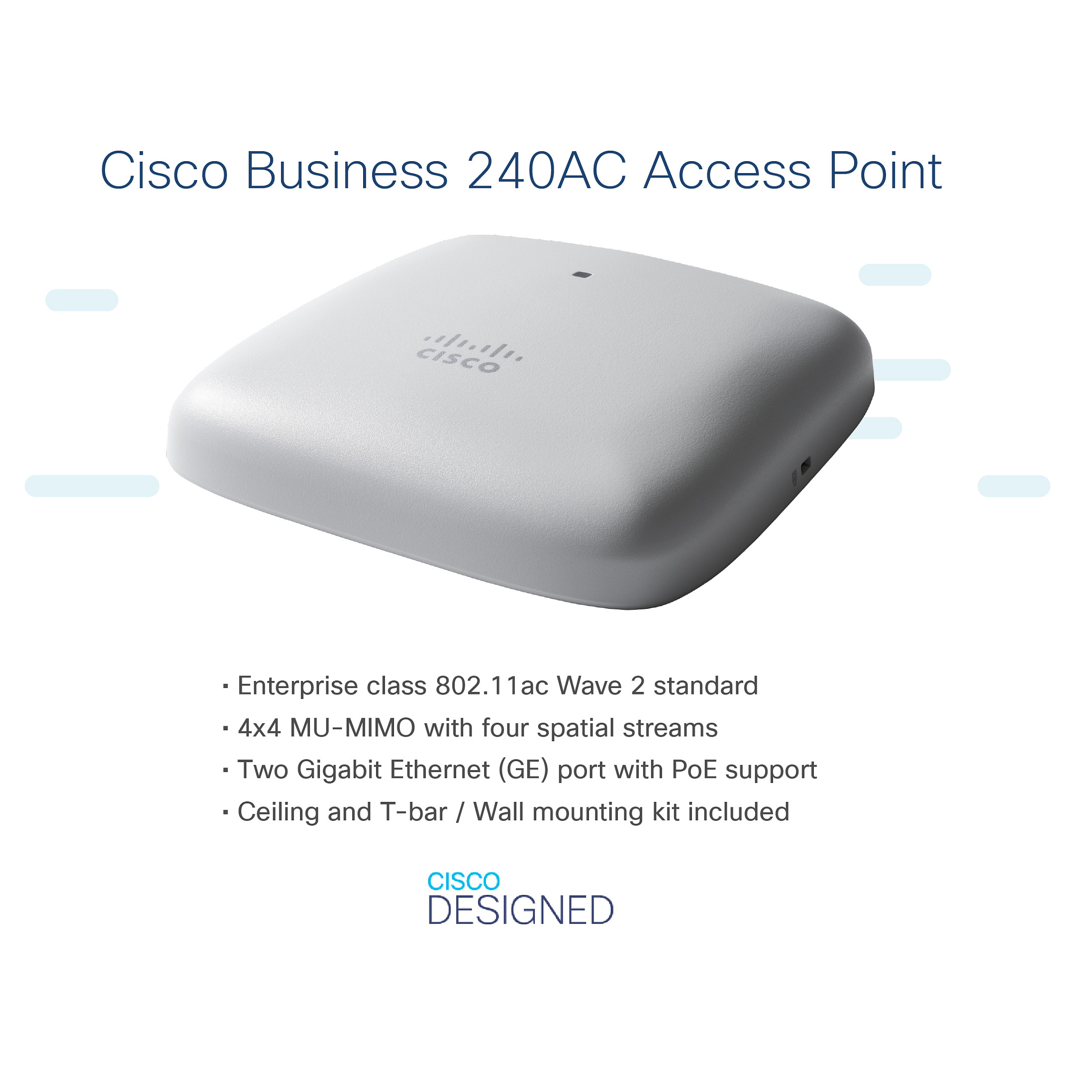 Access Point Cisco CBW240AC / 802.11AC / 4x4 / Wave 2 – Bardhë - Figura 4