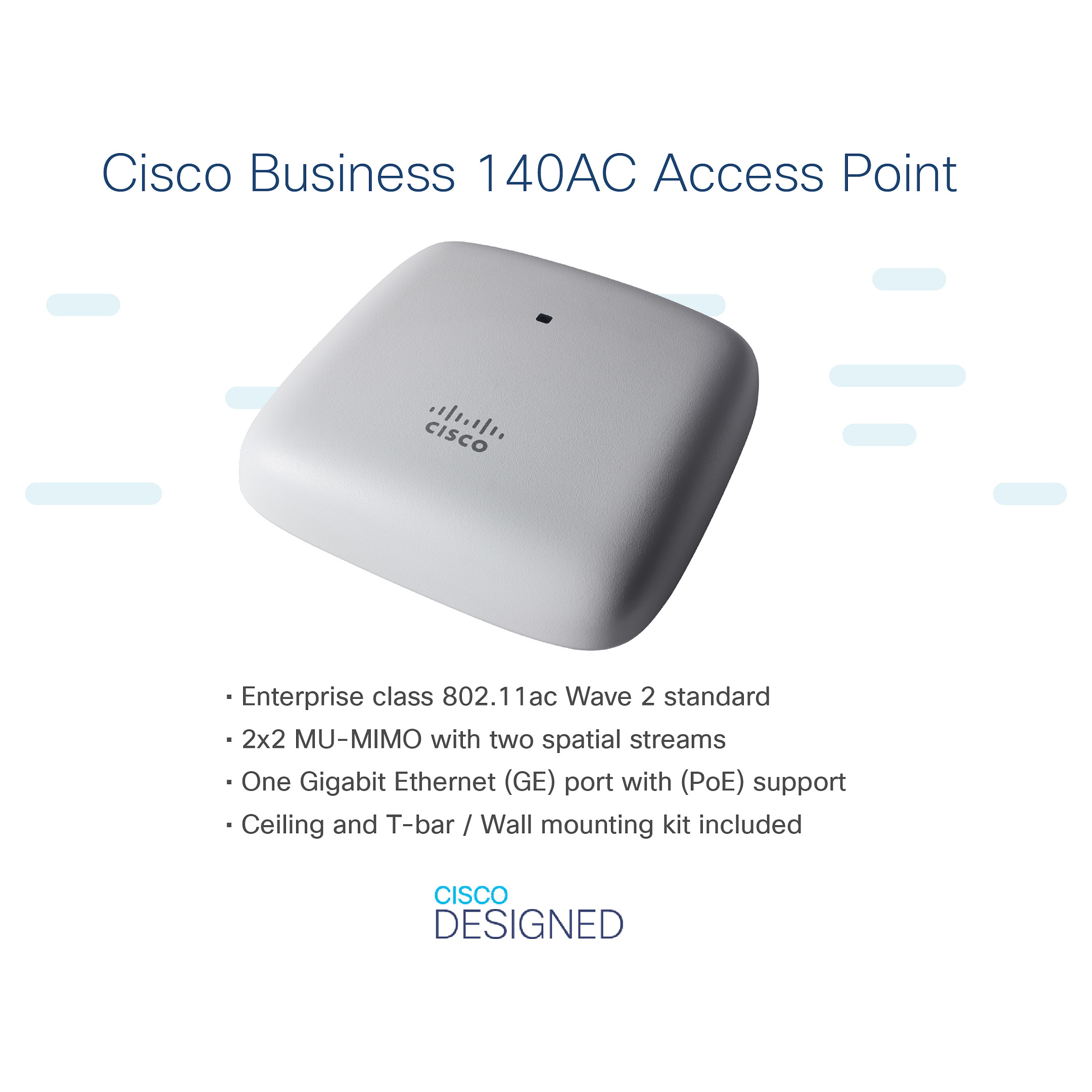 Access Point Cisco CBW140AC / 802.11ac Wave 2 / Dual-Band / 3 copë - Figura 4