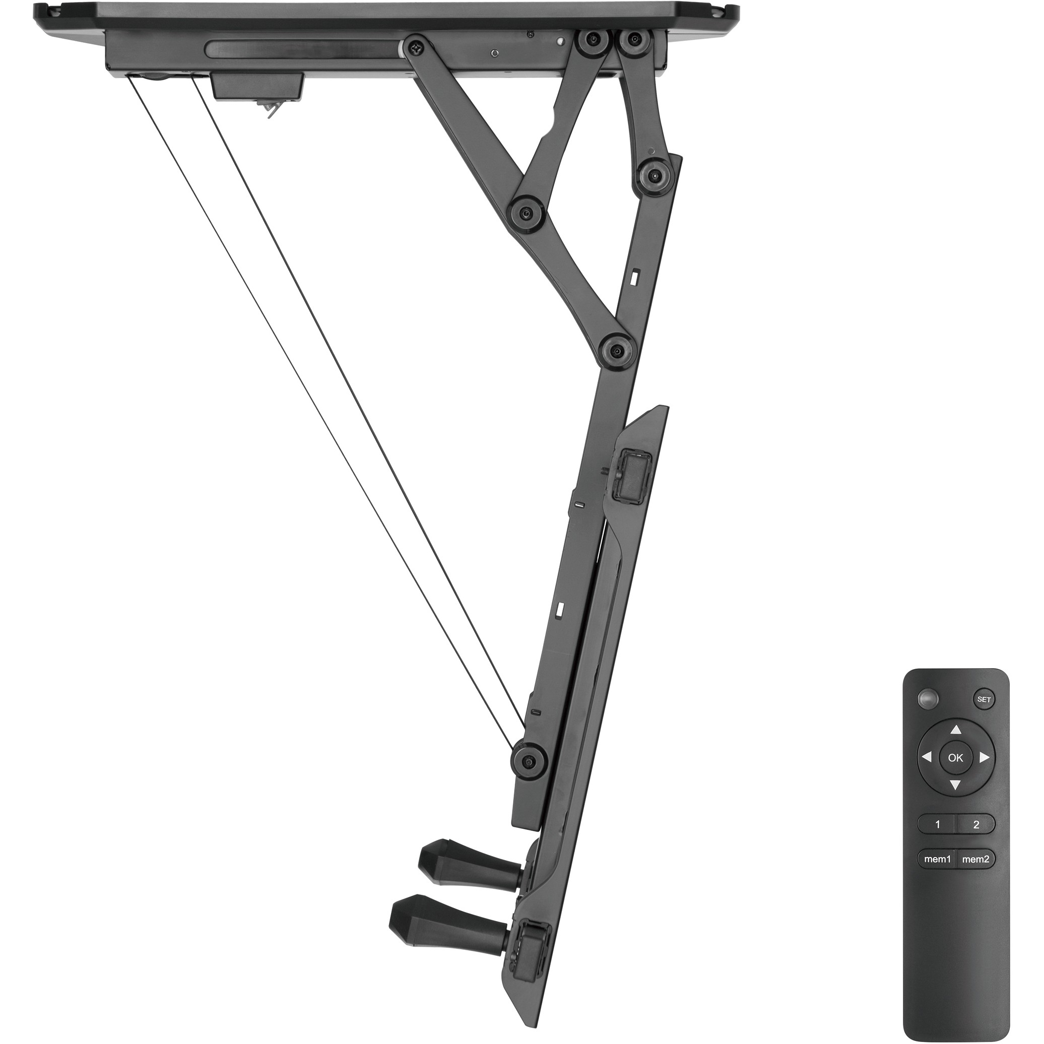 Mbajtëse për TV Equip Deckenhalterung / 32″–70″ / 1 TFT / 35 kg - Zezë - Figura 4