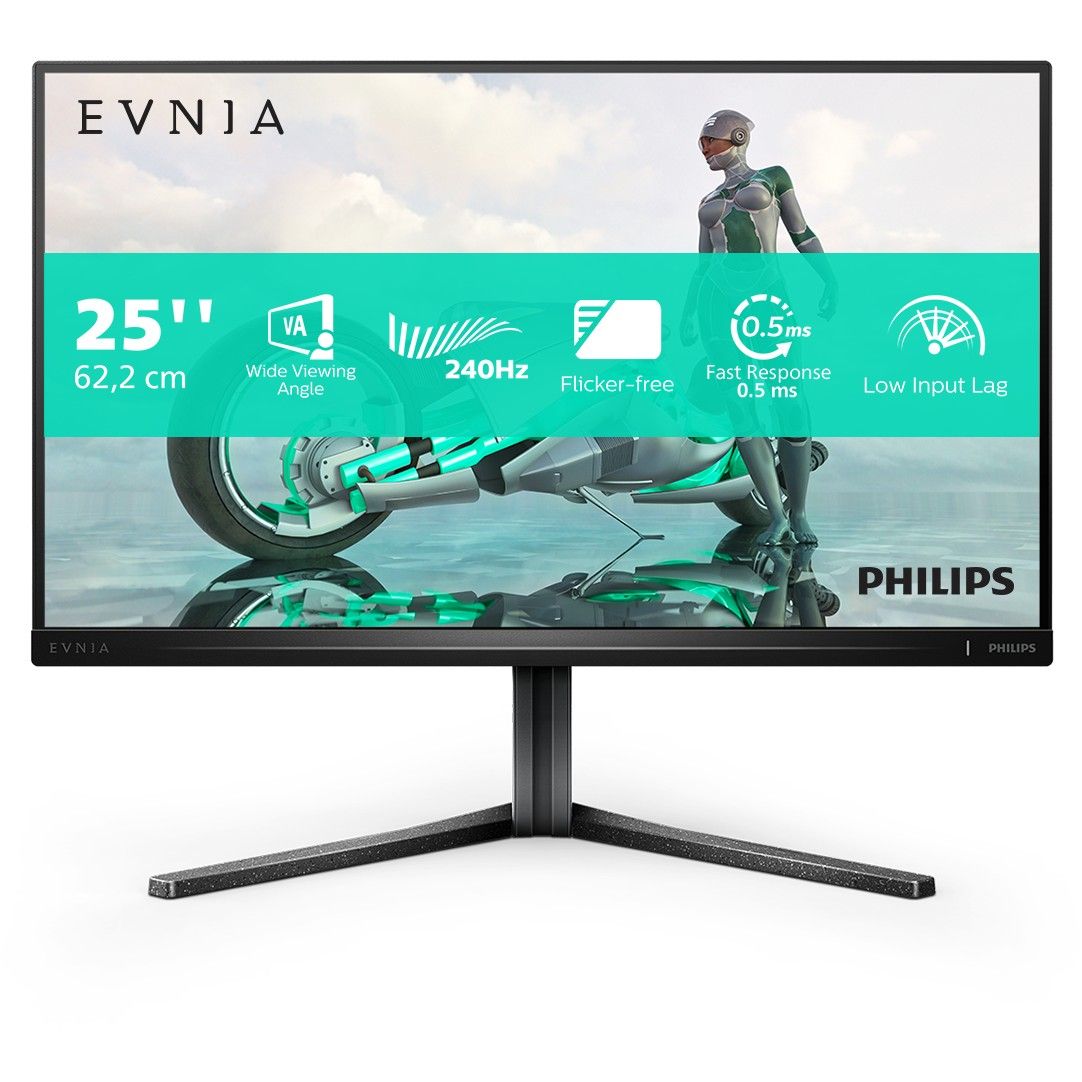 Monitor Gaming Philips Evnia 25M2N3200W/00 / 24.5" / Full HD LCD VA / 240Hz / 1 ms / HDMI+ DisplayPort+ VESA / Zezë - Figura 4