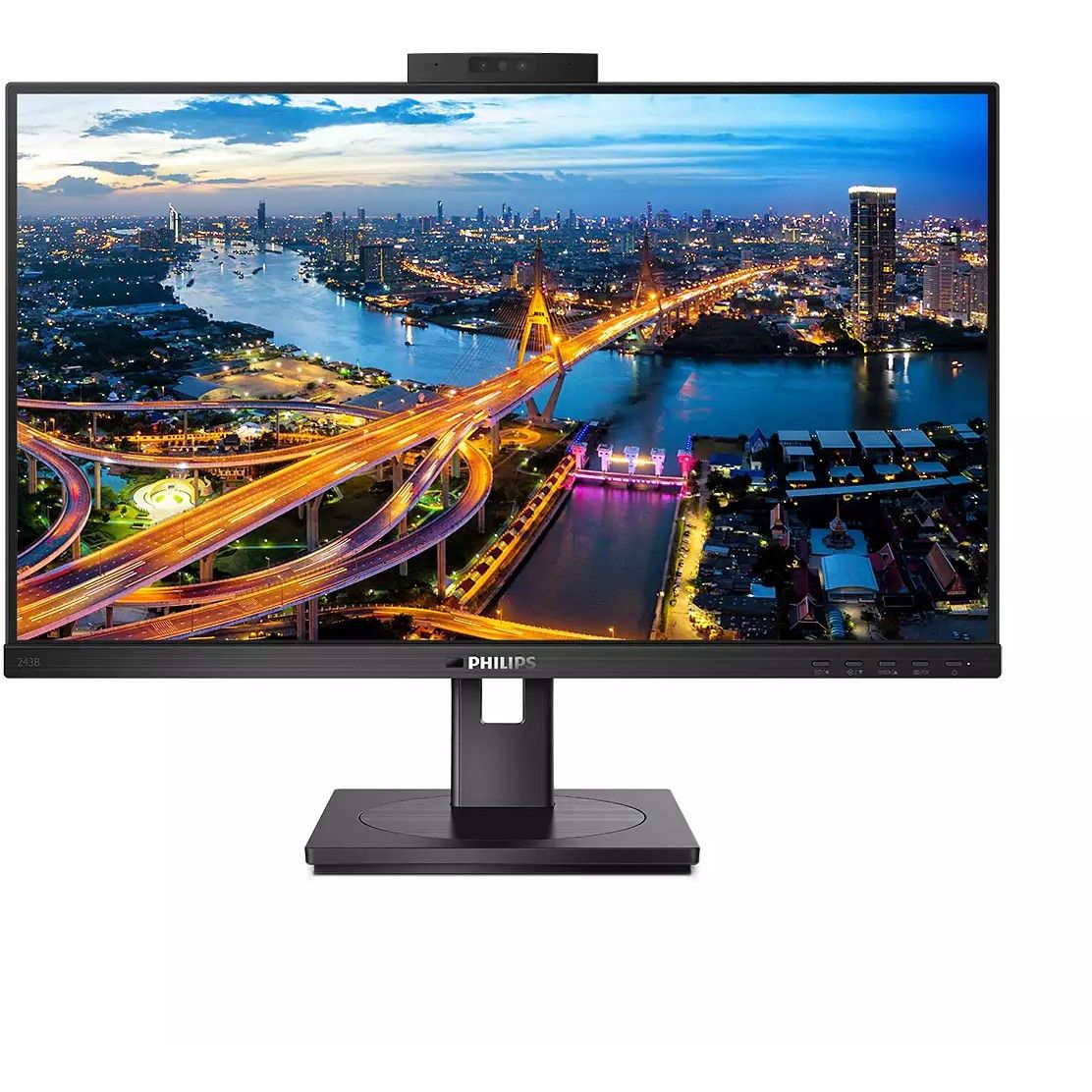 Monitor Philips 243B1JH / 23.8″ / FHD IPS LCD / 75Hz / 4ms / HDMI + DP + USB‑C + USB Hub - Zezë - Figura 2