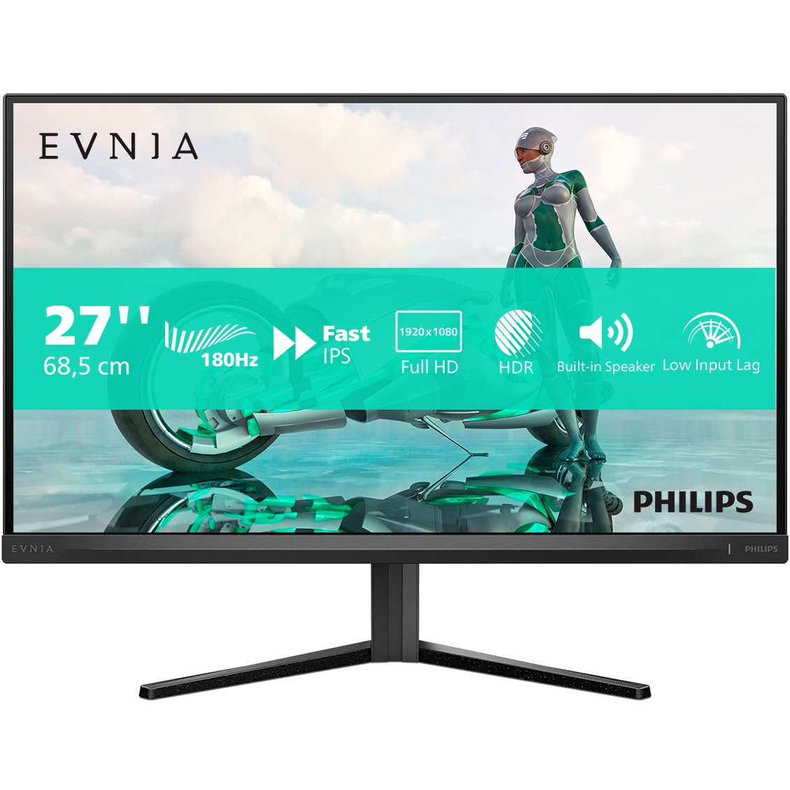 Monitor Philips 27M2N3200S / 27″ / FHD / IPS LCD / 16:9 / 180Hz / 1ms / 2× HDMI + DP / Blu‑Gri