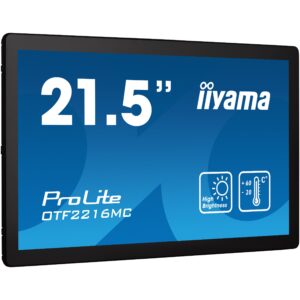 Monitor iiyama ProLite OTF2216MC-B1 / 21.5″ / FHD VA LCD Touchscreen / 60Hz / 25 ms / HDMI + DP + USB + VGA  - Zezë