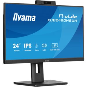Monitor iiyama ProLite XUB2490HSUH-B2 / 23.8″ / FHD IPS LED / 100Hz / 4ms / HDMI + DP + USB Hub / Lift + Pivot + WebCam - Zezë