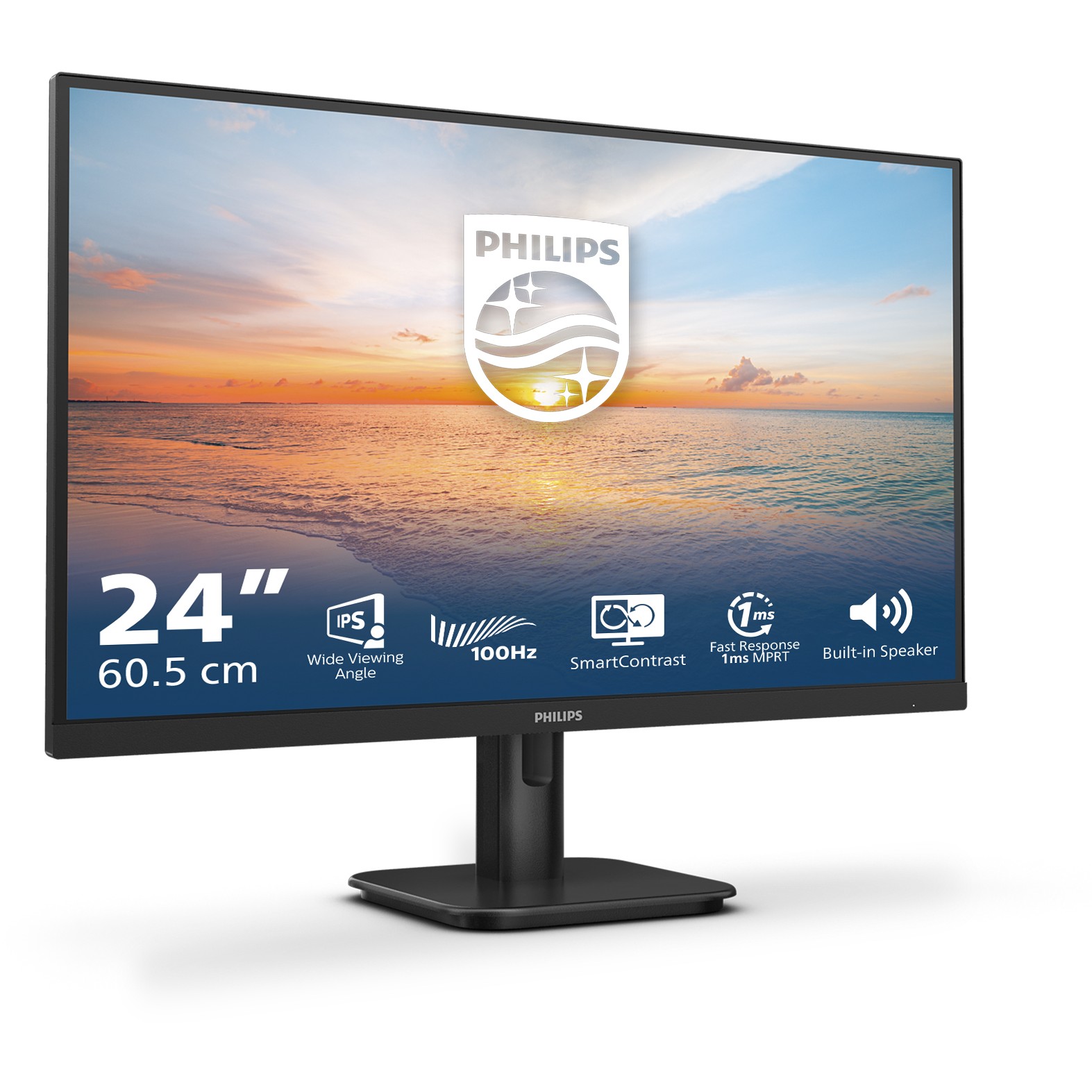 Monitor Philips 24E1N1200A / 23.8″ / FHD IPS LCD / 120Hz / 4ms / HDMI + VGA + DP- Zezë - Figura 2