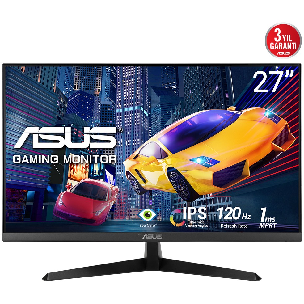 Monitor ASUS VY279HGR / 27″ / FHD / IPS LCD / 16:9 / 120Hz / 1ms / HDMI + VGA / E zezë