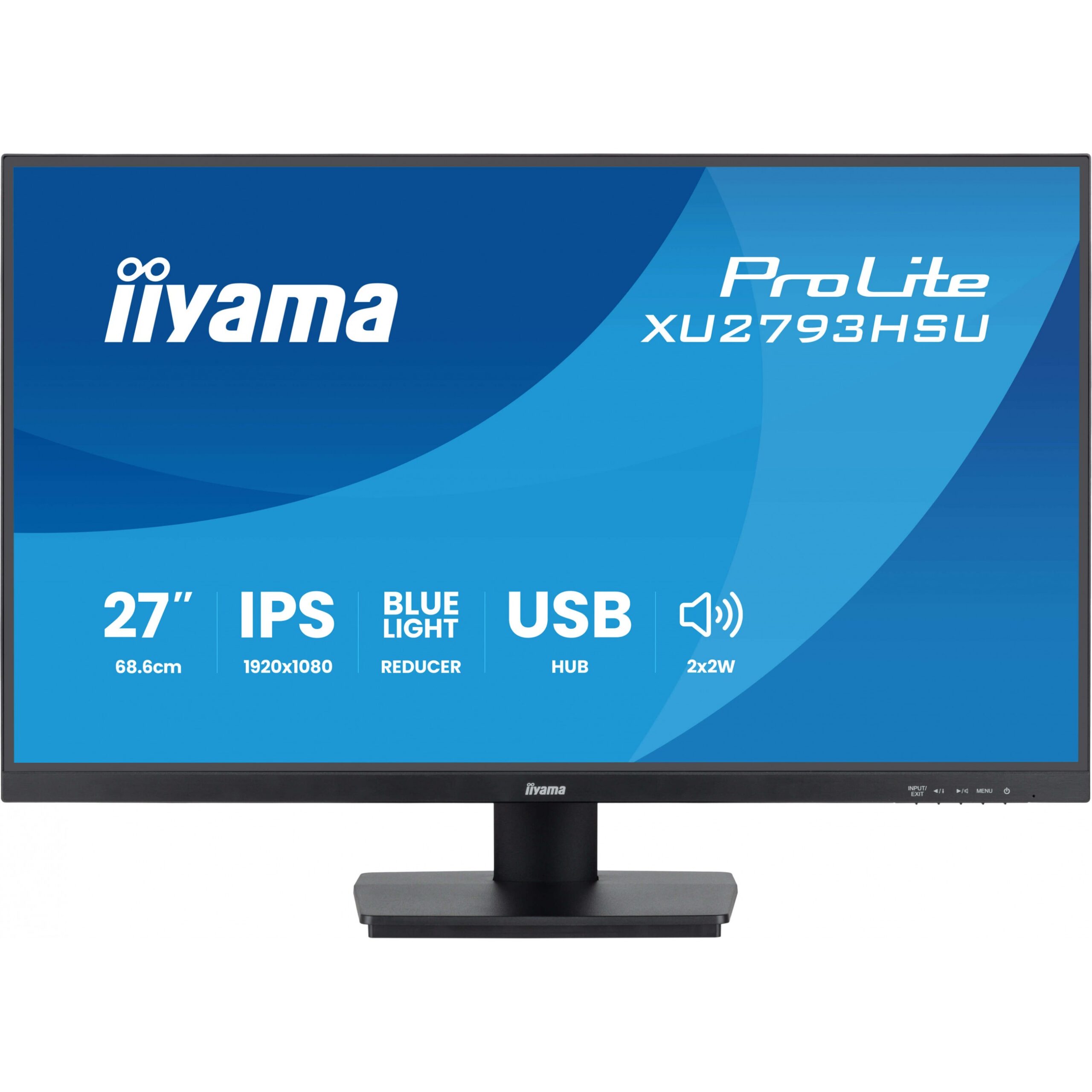 Monitor iiyama ProLite XU2793HSU-B7 / 27″ / 1920×1080 / 75Hz / IPS / I zi