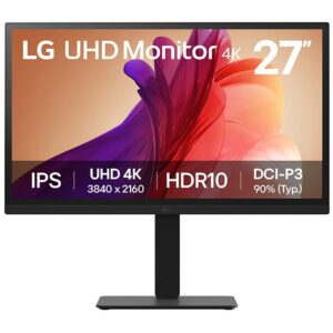 Monitor për punë LG 27BA45U-B / 27" / 4K UHD IPS / 100 Hz / 5 ms / 2xHDMI +DP +Pivot / Zezë