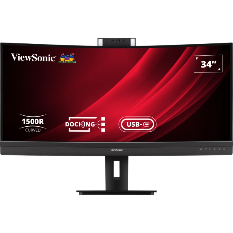Monitor i lakurar Viewsonic VG3457CV / 34" UltraWide Quad HD 100 Hz 5 ms VA Curved / HDMI DP USBC LAN / e zezë