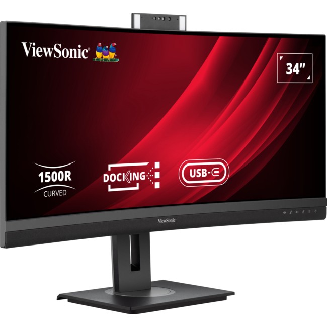 Monitor i lakurar Viewsonic VG3457CV / 34" UltraWide Quad HD 100 Hz 5 ms VA Curved / HDMI DP USBC LAN / e zezë - Figura 2