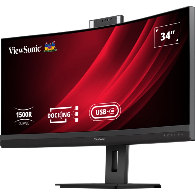 Monitor i lakurar Viewsonic VG3457CV / 34" UltraWide Quad HD 100 Hz 5 ms VA Curved / HDMI DP USBC LAN / e zezë - Figura 3