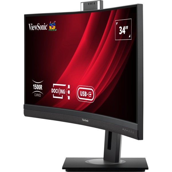 Monitor i lakurar Viewsonic VG3457CV / 34" UltraWide Quad HD 100 Hz 5 ms VA Curved / HDMI DP USBC LAN / e zezë - Figura 4