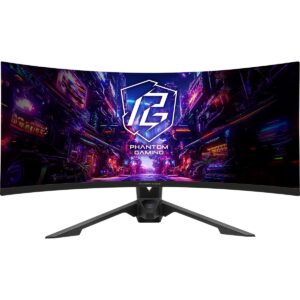 Monitor ASRock PG34QRT2B / 34″ / WQHD / VA LCD / 21:9 / 180Hz / 1ms / HDMI + DP + USB / E zezë