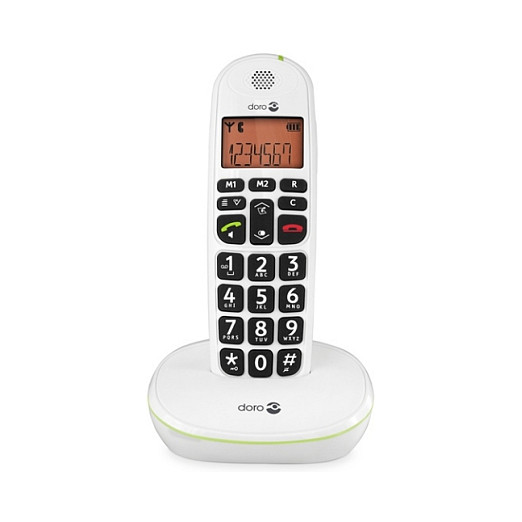 Telefon i thjeshtë Doro PhoneEasy 100w – Bardhë