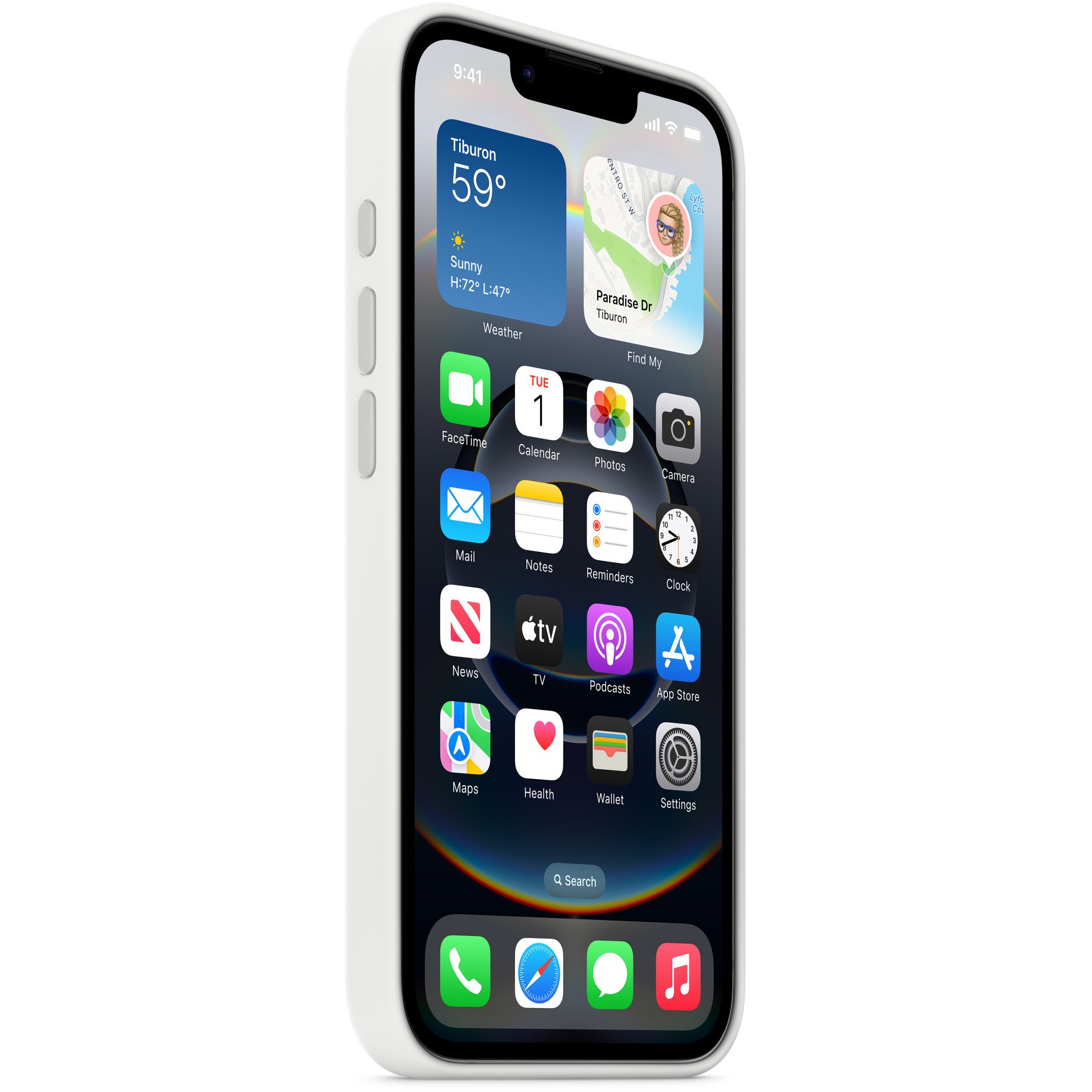 APPLE iPhone16e Silicone Case White - Figura 3