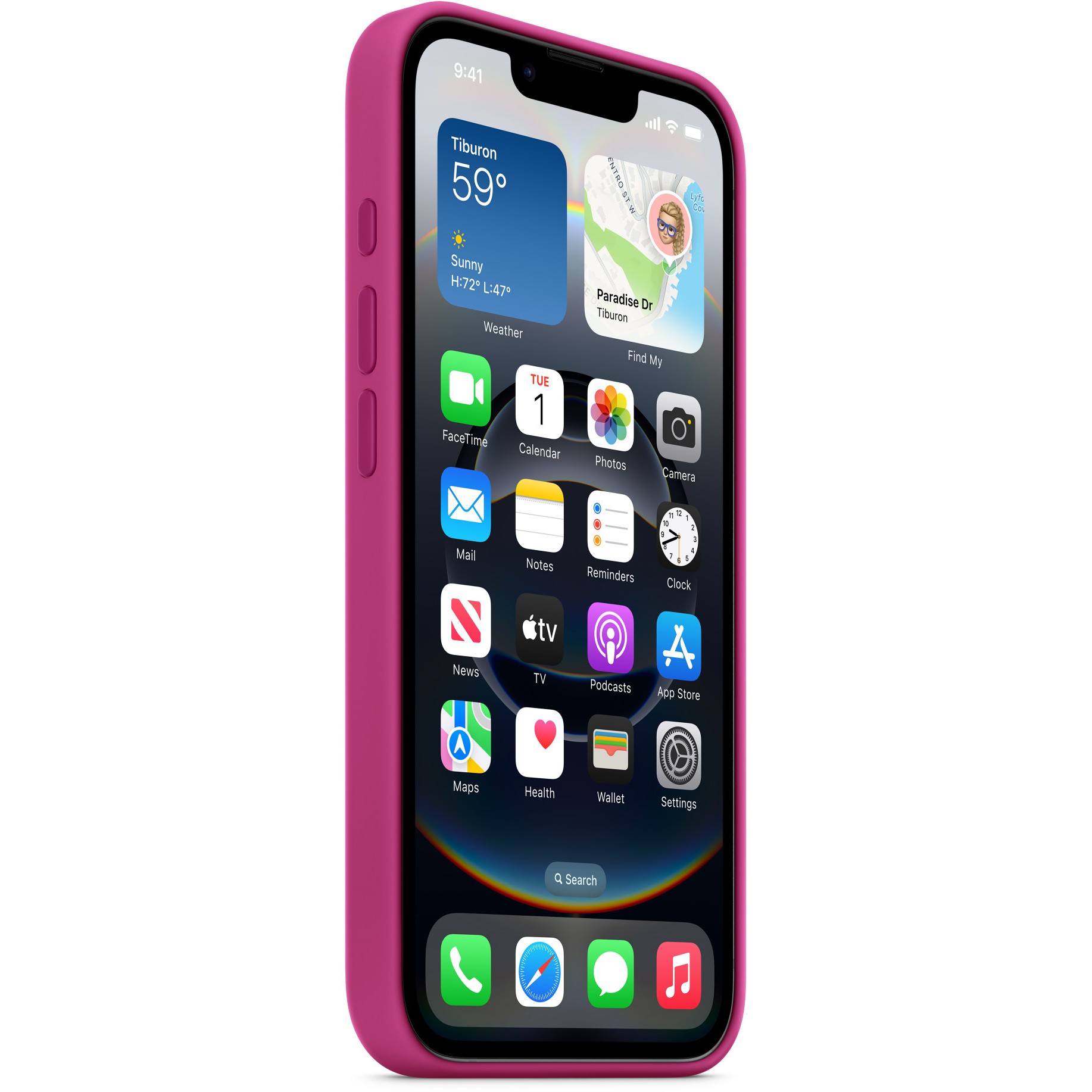 APPLE iPhone 16e Silicone Case (Fuchsia) - Figura 3