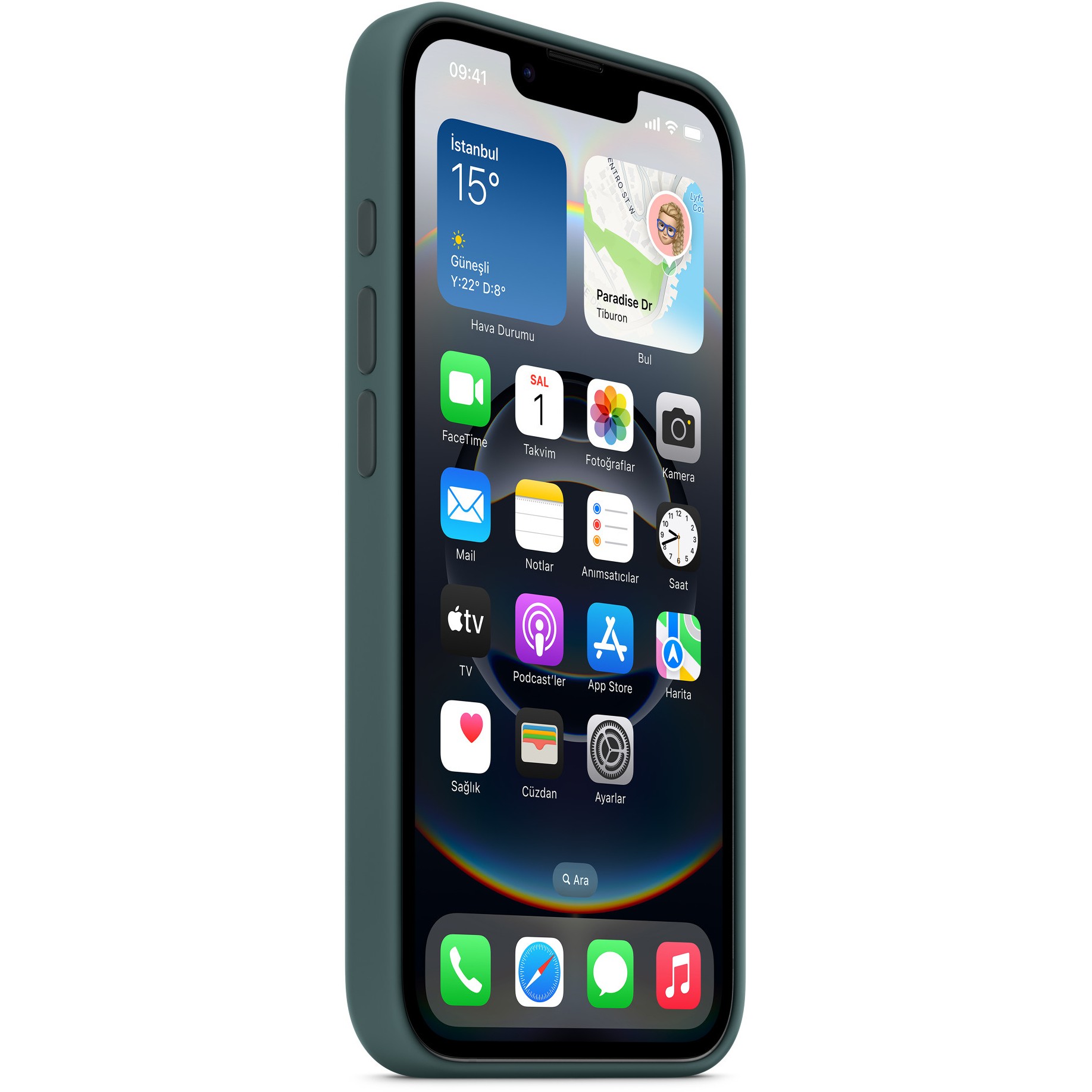 APPLE iPhone16e Silicone Case Lake Green - Figura 3