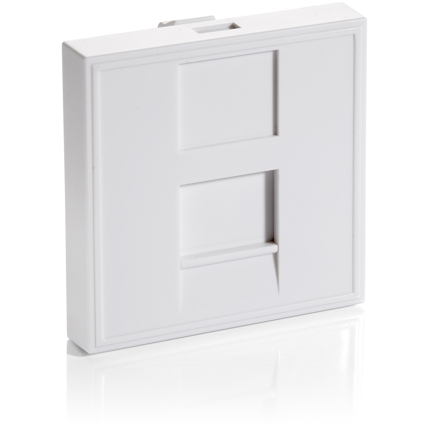Aksesorë për rrjet Equip / Flush Mount Insert French Style / 1x Keystone / 45x45 mm