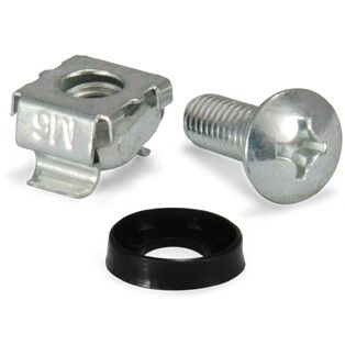Aksesorë Rack / M6 Cage Nut & Screw Set / 4 Sets per Pack