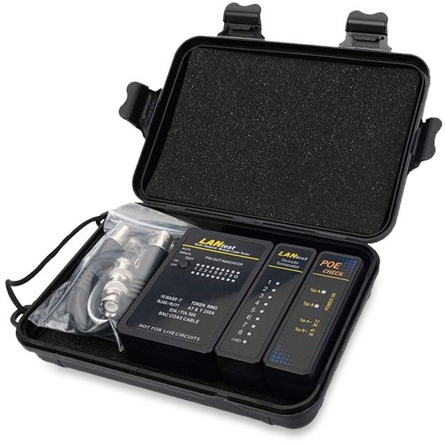 SFP Equip Cable Tester / Network / RJ45 / RJ11 / RJ12 / BNC - Zezë - Figura 5