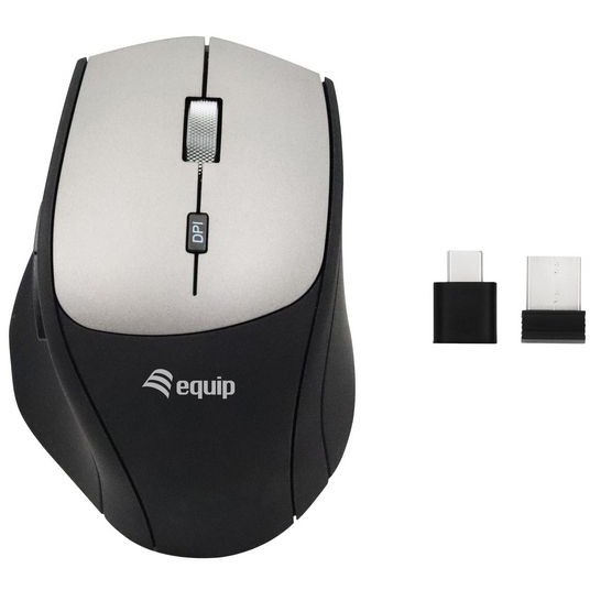 Maus pa Kabllo Equip / USB-C & USB-A - Zezë