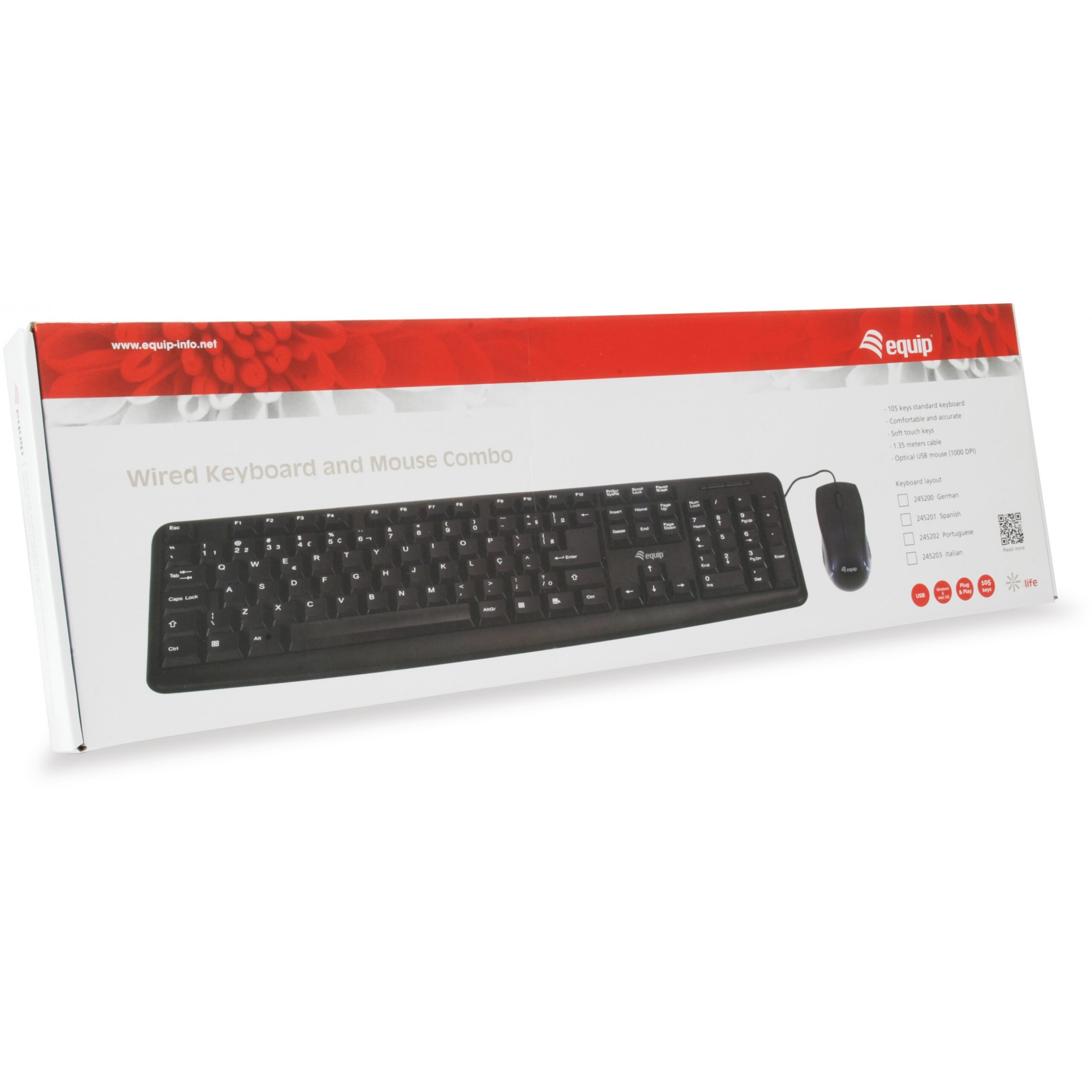 Combo (Tastierë & Maus) Equip / Portugal layout - Zezë - Figura 5