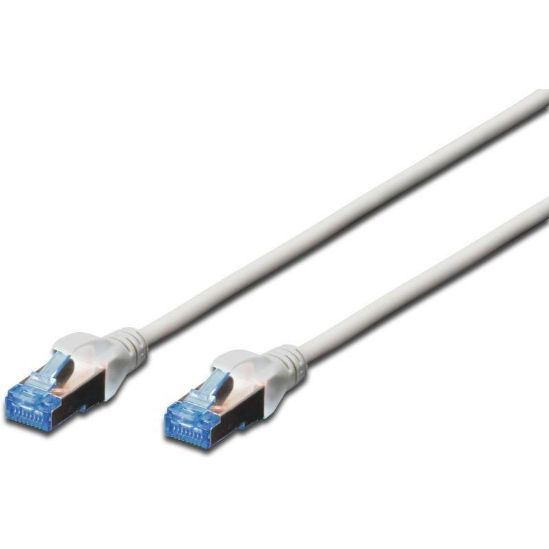 Kabllo për Rrjet / DIGITUS Cat5e Patch Cable / SF/UTP / 2x RJ45 / 15.00m / LSZH / Polybag – Gri