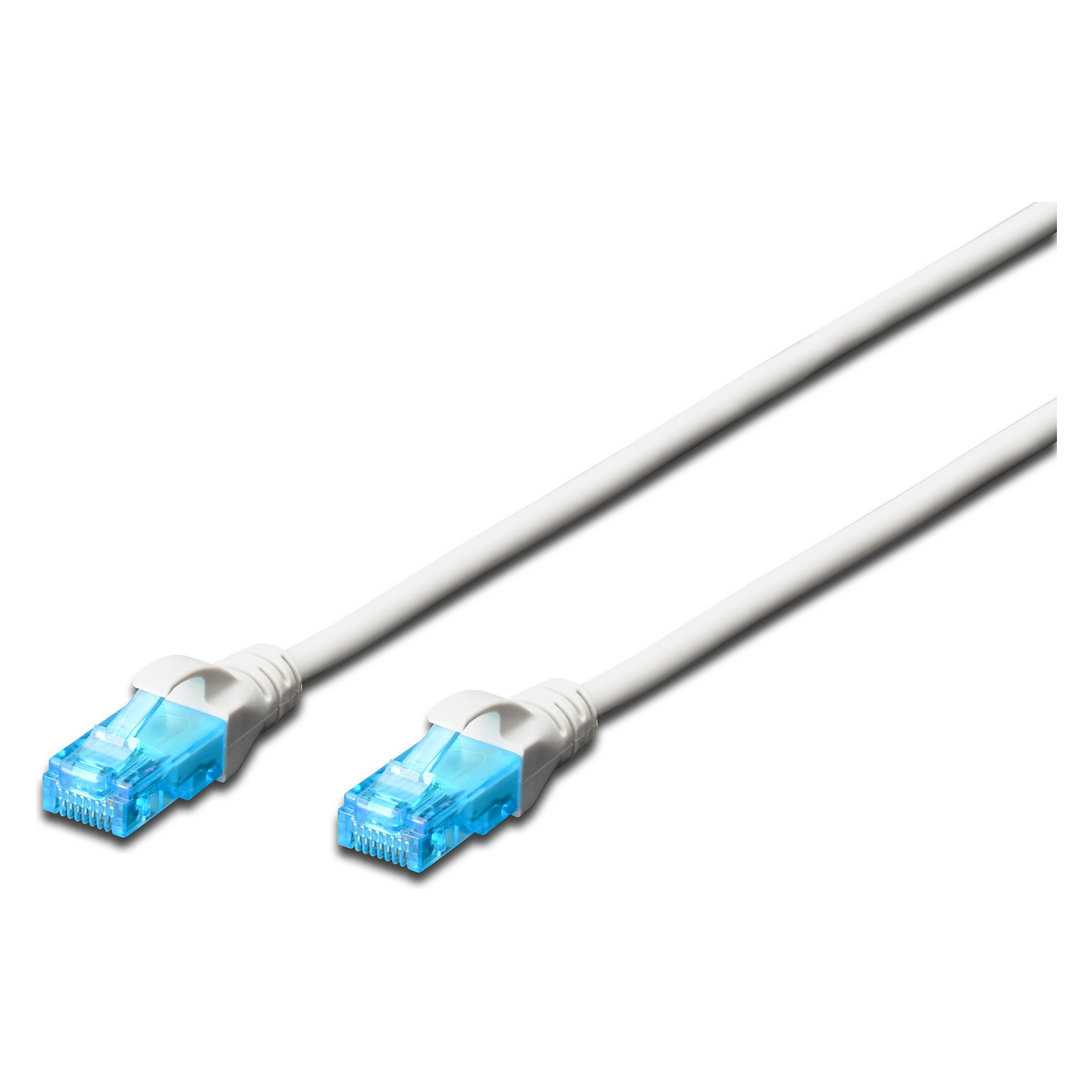 Kabllo për rrjet DIGITUS Cat5e U/UTP / 2xRJ45 / 0.50m CCA - Bardhë