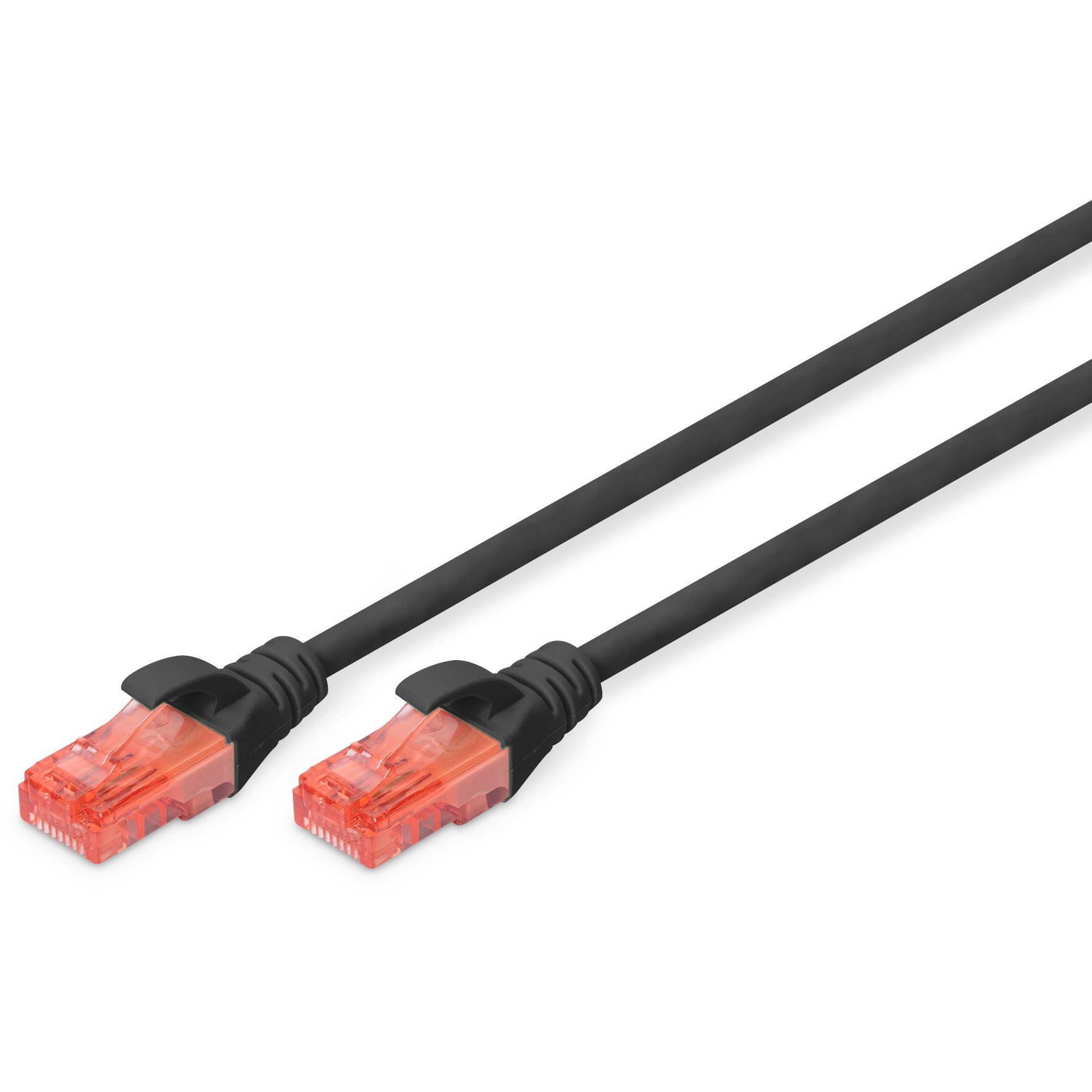 Kabllo për Rrjet DIGITUS Patch Cable Cat6 U/UTP / LSZH / 2m - Zezë