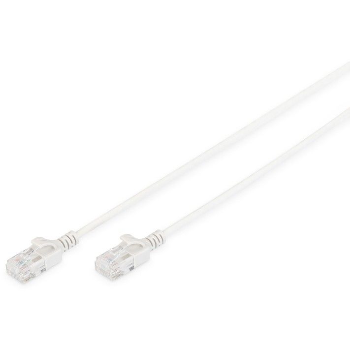 Kabllo rrjeti DIGITUS Cat6 U/UTP Slim Patch Cable / 2m - Gri