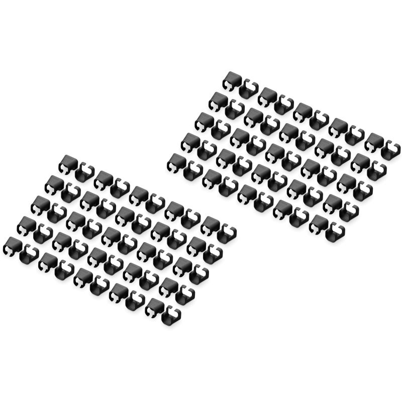 Aksesorë për rrjet DIGITUS Color Clips / Patch Cables / 100 pcs – Zezë