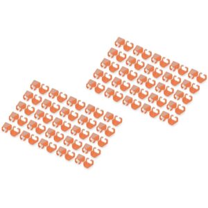 Aksesorë për rrjet DIGITUS Color Clips / Patch Cables / 100 pcs – Portokalli