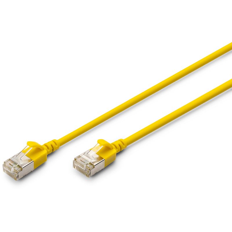 Kabllo rrjeti DIGITUS Cat6A F/FTP Slim Patch Cable / 3m - Verdhë