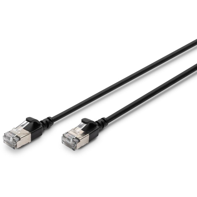 Kabllo për Rrjet DIGITUS Patchcable CAT6A F/FTP Slim 1.50m – Zezë