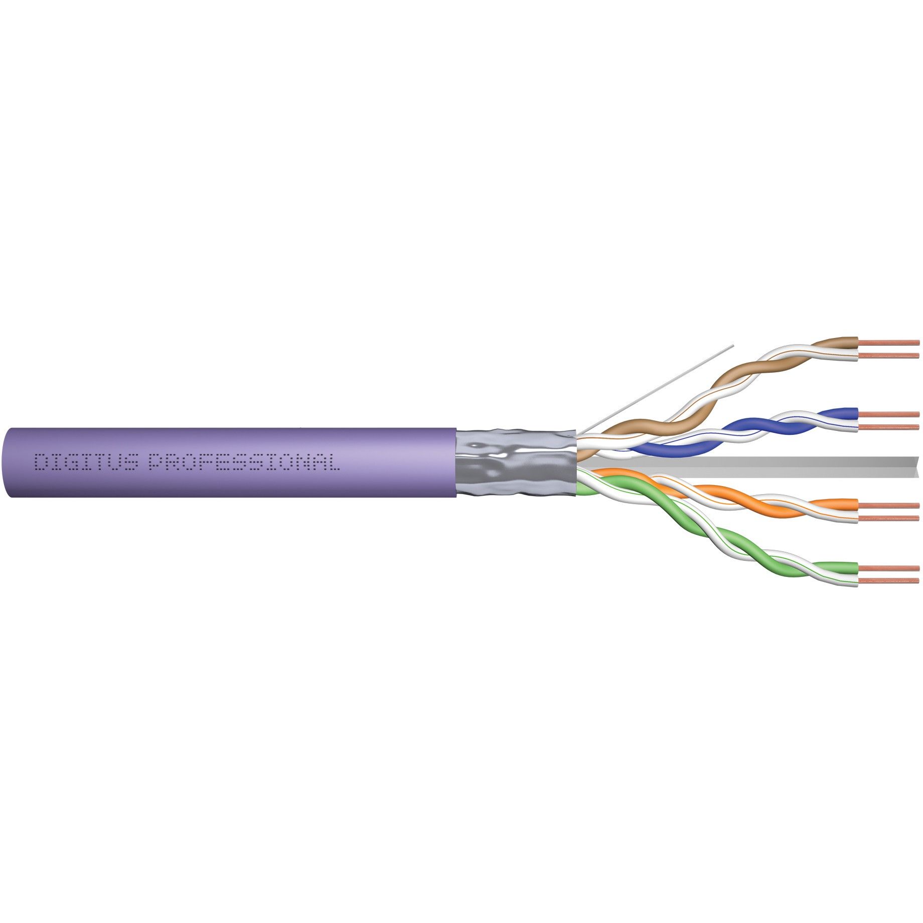 Kabllo për Rrjet DIGITUS CAT 6 Installation Cable / Class E / F/UTP / 250MHz / 305m / Box