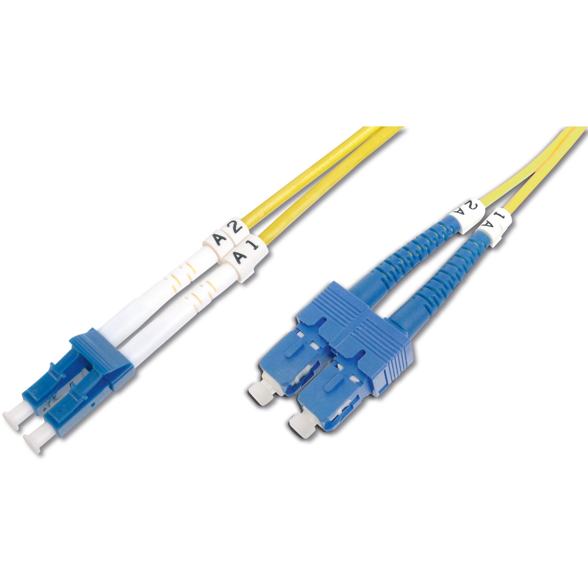 Kabllo për Rrjet DIGITUS LWL Patch Cable LC → SC 1.00m Singlemode Duplex OS2