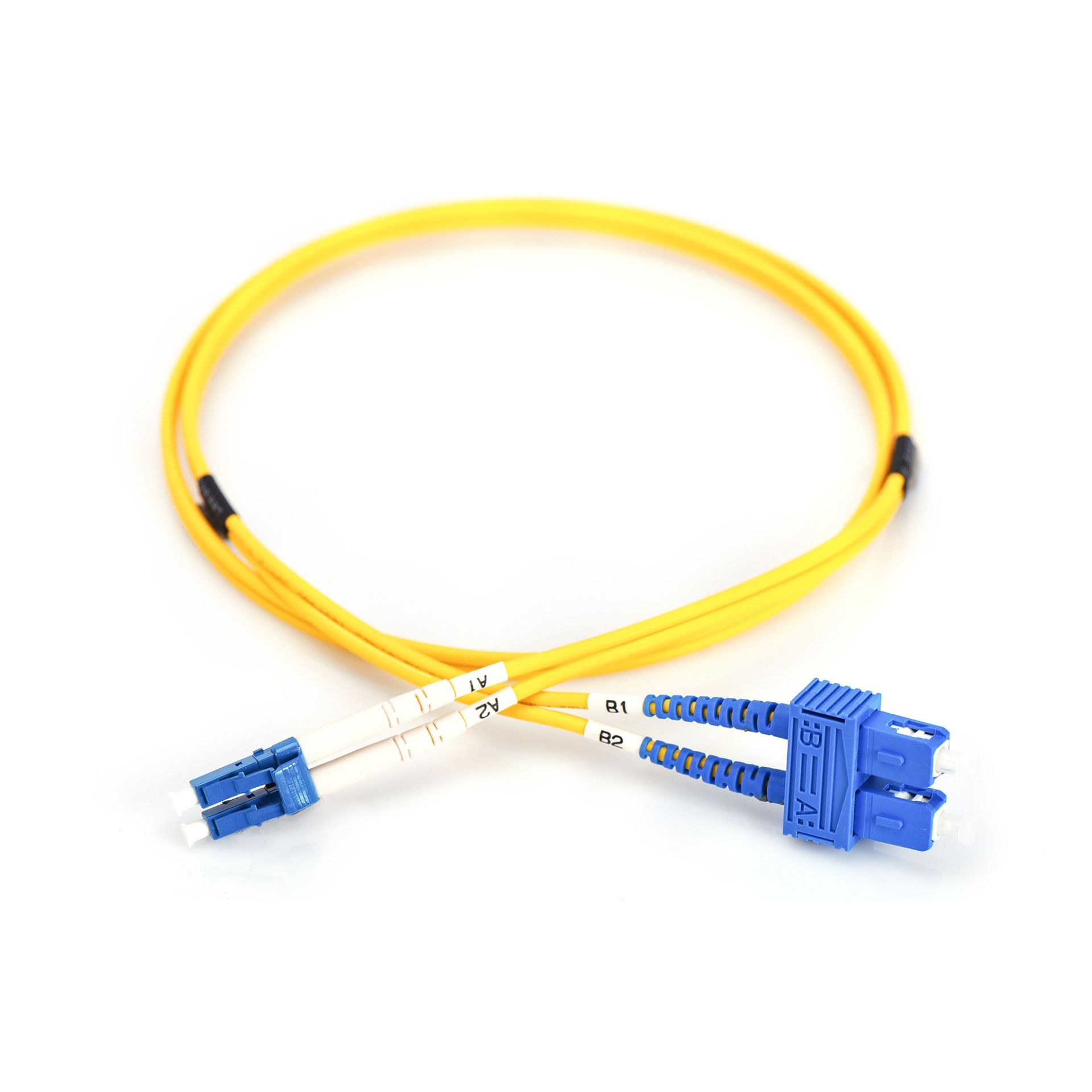 Kabllo për Rrjet DIGITUS Fiber Optic Patch Cable LC–SC / 3.00m / Singlemode Duplex OS2 / Polybag - Figura 3