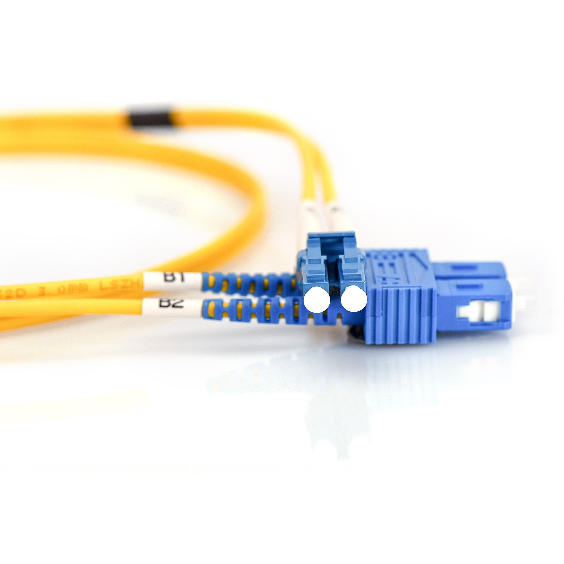Aksesorë për Rrjet DIGITUS LWL Patch Cable LC -> SC / 5.00m / Singlemode Duplex OS2 - Figura 2